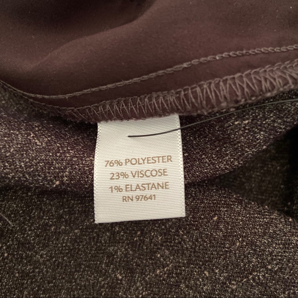 J. Jill Chocolate Brown Tweed Trousers Size 10 - Picture 5 of 7